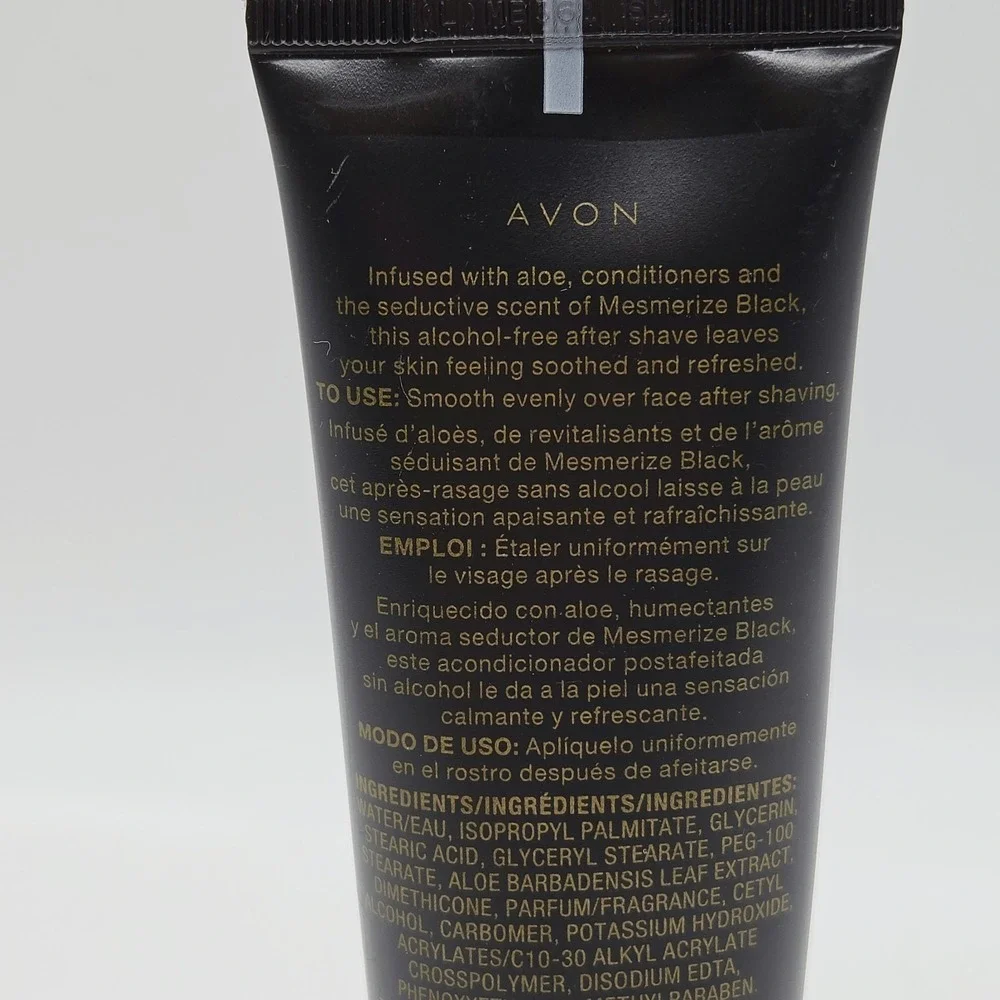 NEW Avon MESMERIZE BLACK After Shave Conditioner Men 3.4 Fl Oz